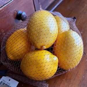 Decorative Yellow Faux Lemons - Home Accents